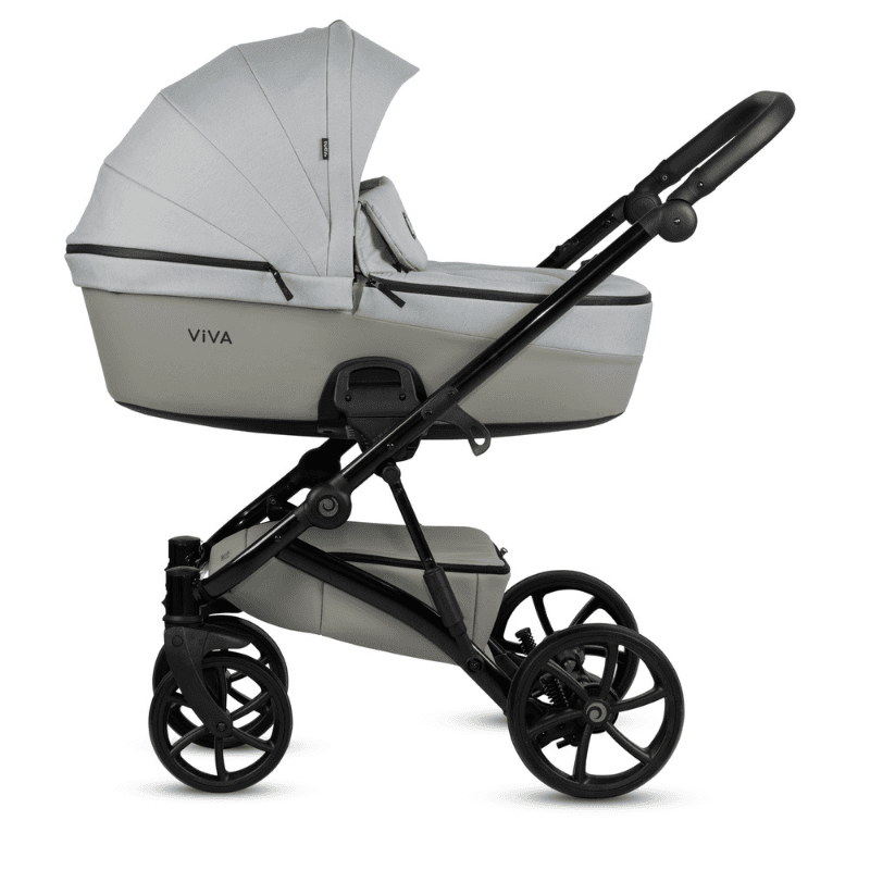 Carucior 2 in 1 Tutis Viva 5+ Crystal 058 din piele ecologica, sezut reversibil, spatar reglabil, roti cu blocare, bara detasabila, accesorii incluse