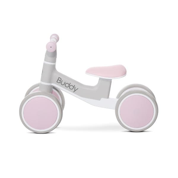 Bicicleta de echilibru Lorelli Buddy Pink 12-36 luni, roti spuma Eva, limitator de directie, greutate admisa 20 kg