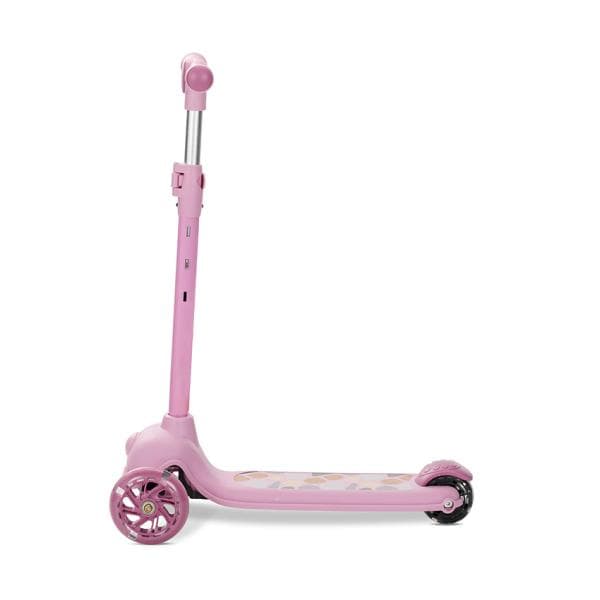 Trotineta pentru copii Lorelli Jetster Pink, roti din silicon cu Led, ghidon reglabil, greutate admisa 20 kg