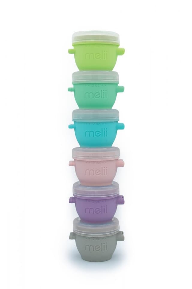 Set 6 recipiente silicon Melii Snapgo 59 ml