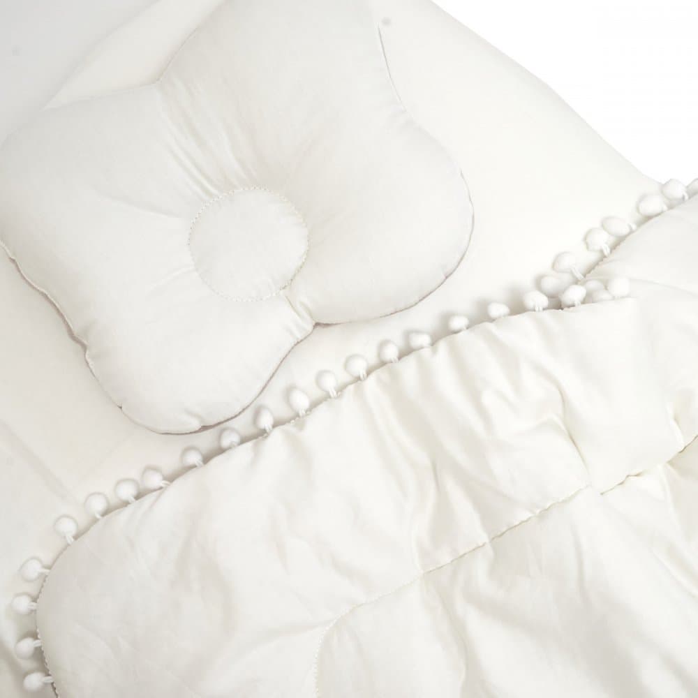 Set lenjerie cu 3 piese 120x60 cm Twins Roz