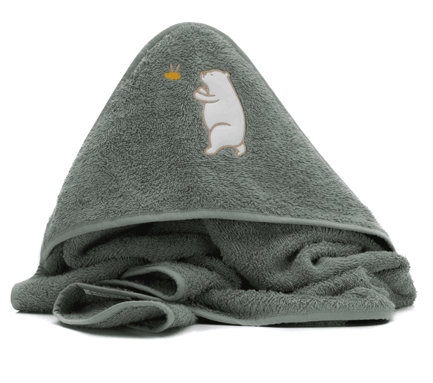 Prosop brodat Bear green 75x75 cm Fillikid