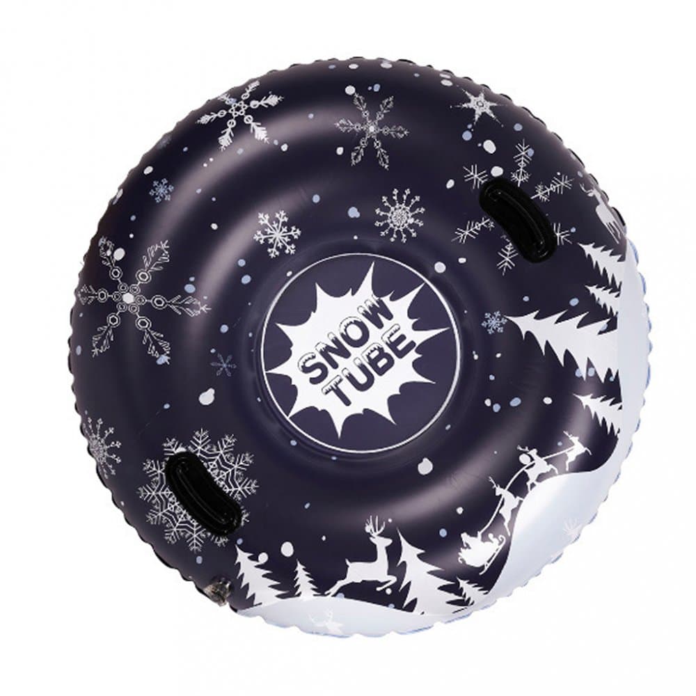 Sanie gonflabila pentru copii Snow Flake, cu manere de sustinere, realizata din PVC, dimensiune 110 x 26 cm