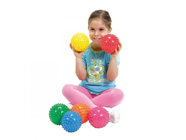 Set de 6 mingi senzoriale Gymnic Arici