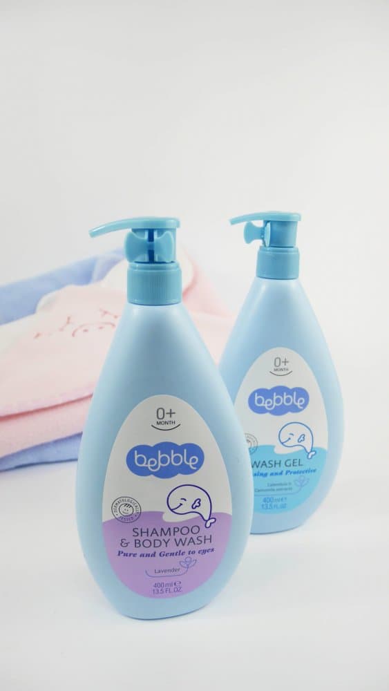 Gel de dus si sampon pentru copii Bebble cu Lavanda 400 ml,formula fara lacrimi