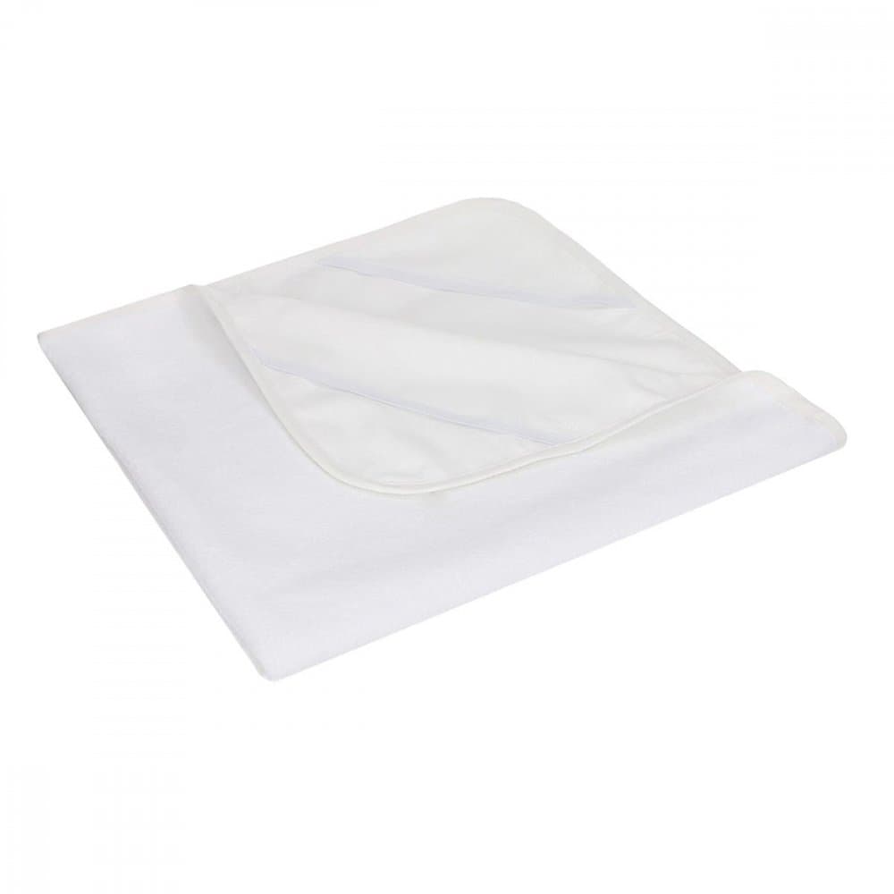 Protectie impermeabila Bocioland White pentru saltea copii 120x60 cm, reutilizabila, suprafata terry cu 82 bumbac