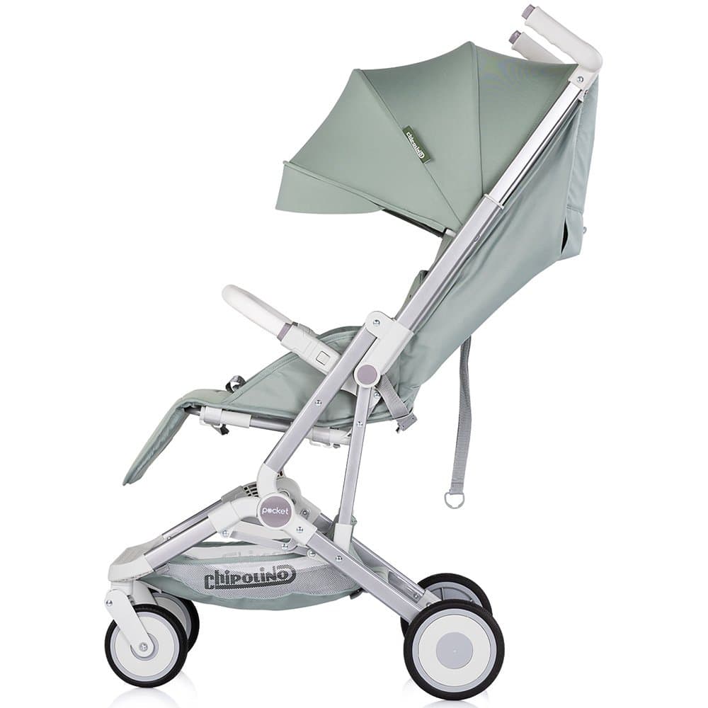 Carucior pentru copii Chipolino Pocket Matcha, cadru usor, greutate admisa 22 kg