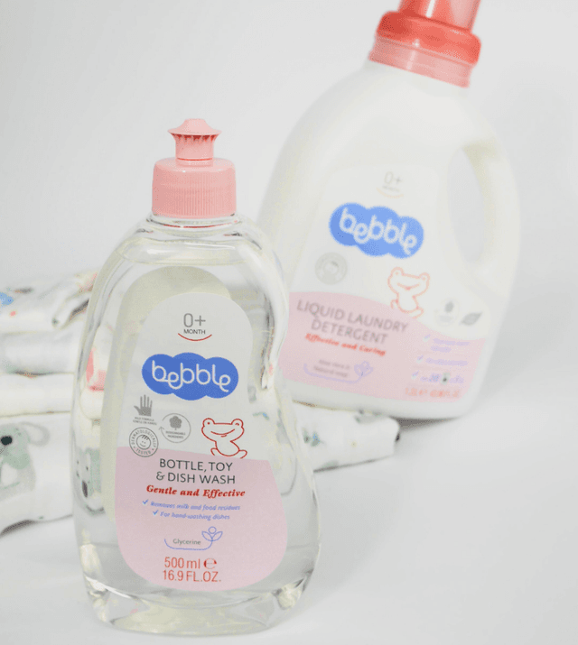 Detergent pentru biberoane, jucarii si vase Bebble, cantitate 500 ml