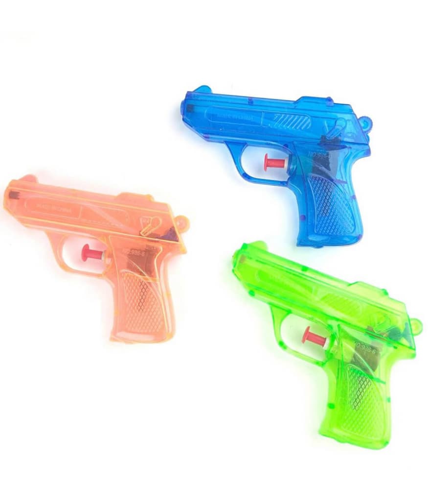 Pistol mic transparent cu apa 11 cm