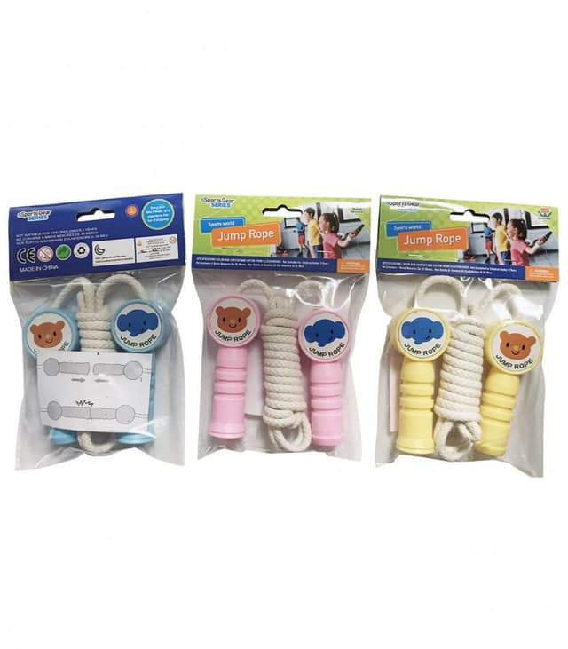 Coarda de sarit cu manere din plastic