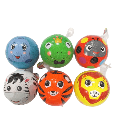 Minge de fotbal cu animale 20 cm