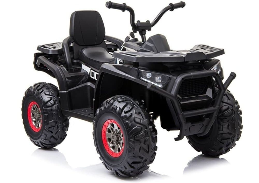 Atv electric pentru copii Black XMX607, cu acumulator, pornire la cheie, tractiune 4x4, 2 viteze, roti din EVA, lumini LED, MP3, maxim 50 kg, dimensiune 111 x 65 x 74 cm