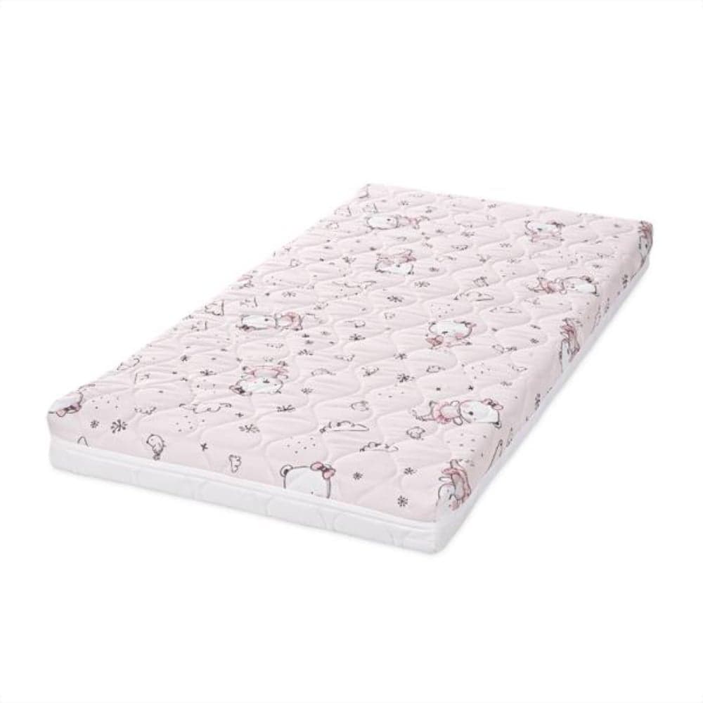 Saltea pat, Lorelli Havana, 60 x 120 x 10 cm, cocos si spuma elastica, Pink Ballerina Bear