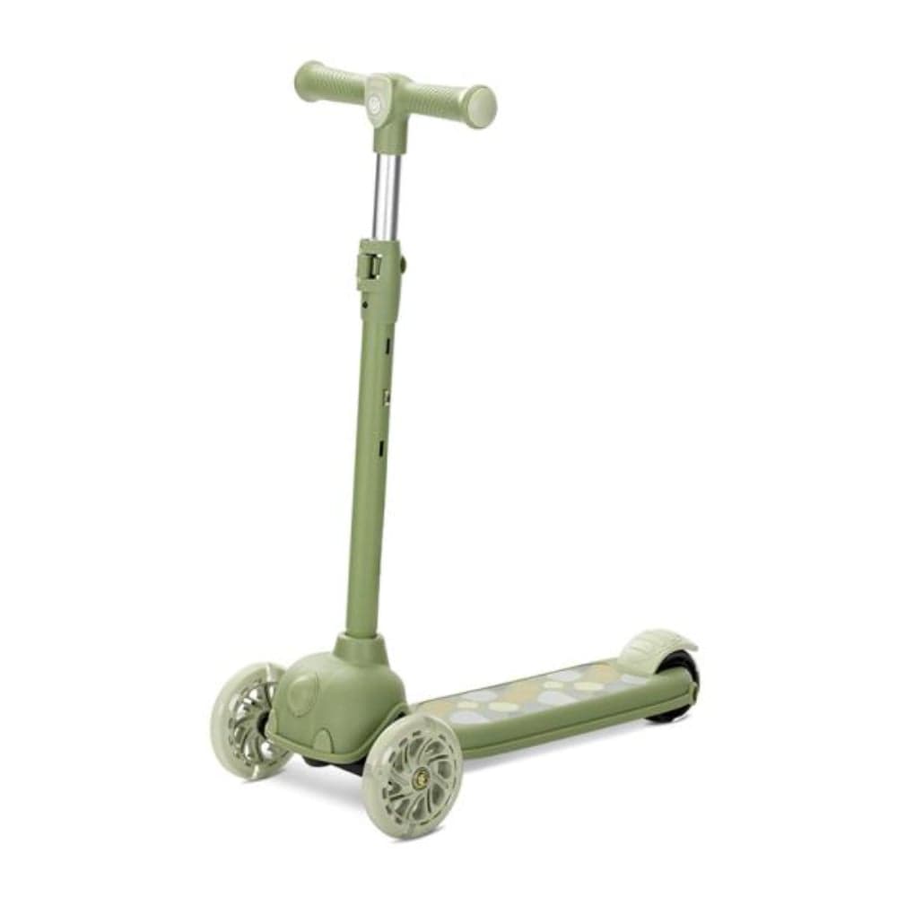 Trotineta, Lorelli Jetster, pana la 20 kg, maner reglabil 3 eozitii, roti cu leduri colorate, frana de picior, Green