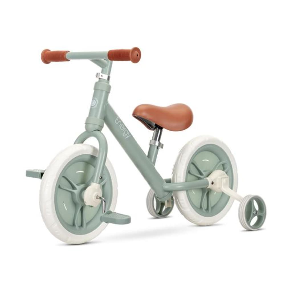 Bicicleta de echilibru 2 in 1, Lorelli Energy, include pedale si roti auxiliare, Green