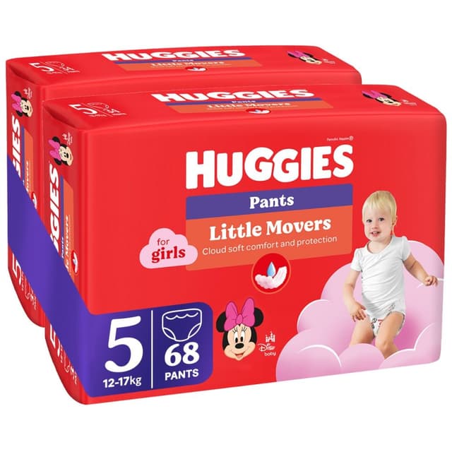 Scutece chilotel Huggies Pants Jumbo, Nr 5, Girl, 12-17 kg, 68 buc