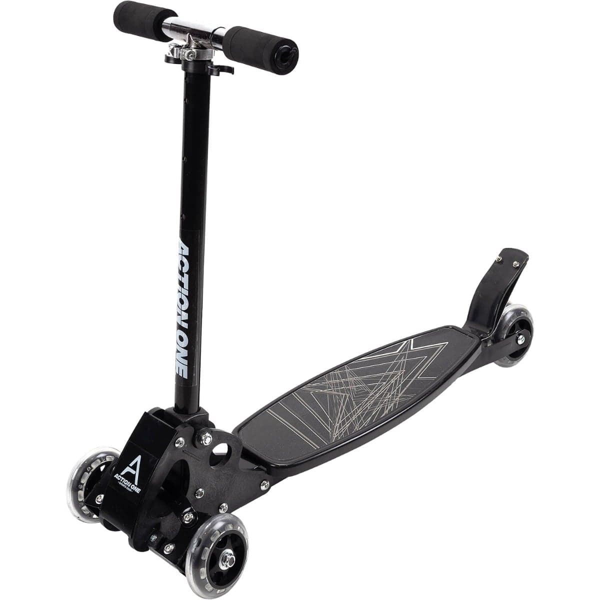 Trotineta cu 4 roti, Action One Rookie, Negru