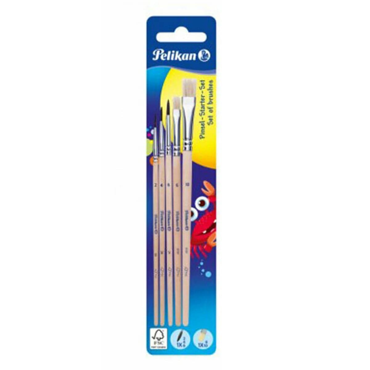 Set pensule Pelikan Starter, 5 buc