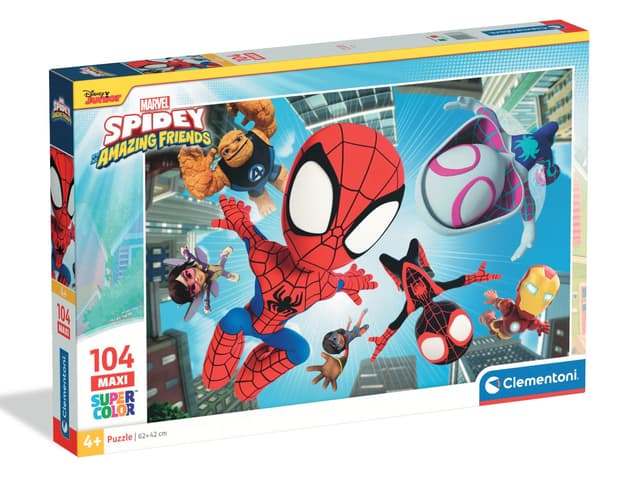 Puzzle Clementoni Maxi, Spidey and his amazing friends, 104 piese