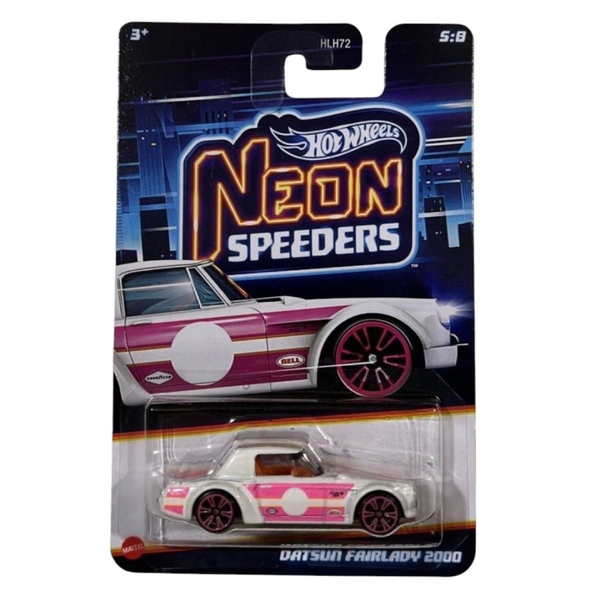 Masinuta metalica, Hot Wheels, Neon Speeders, Datsun Fairlady 2000, JCB04