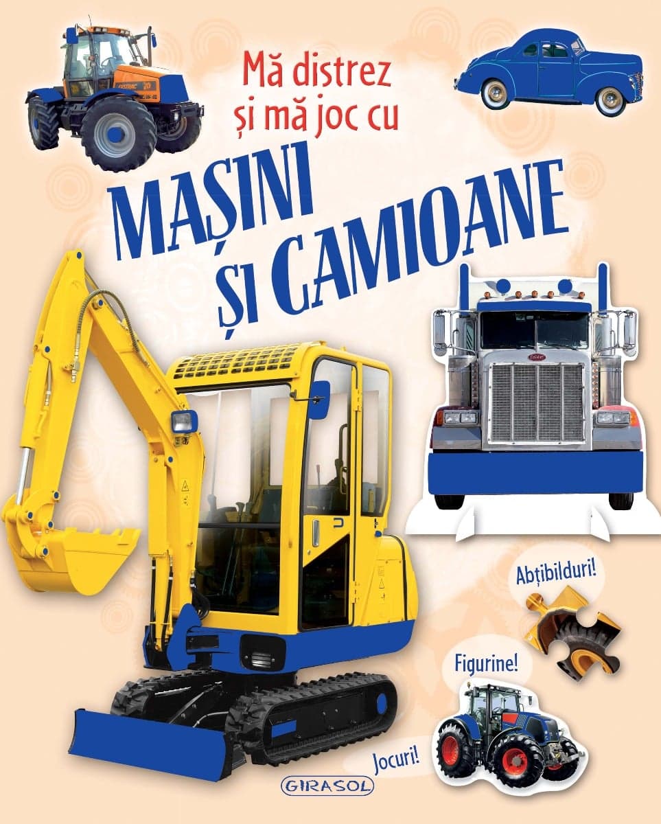 Carte Girasol - Ma distrez si ma joc cu masini si camioane