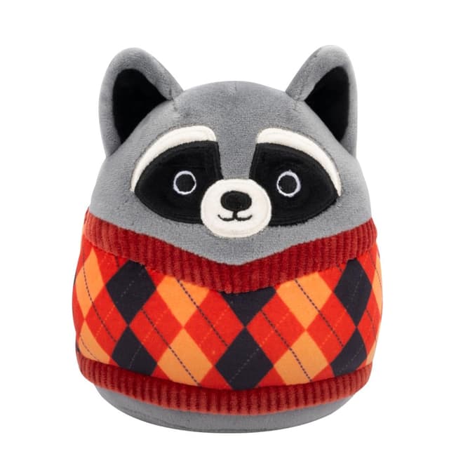 Jucarie de plus, Squishmallows, Ratonul Rocky in pulover, 19 cm