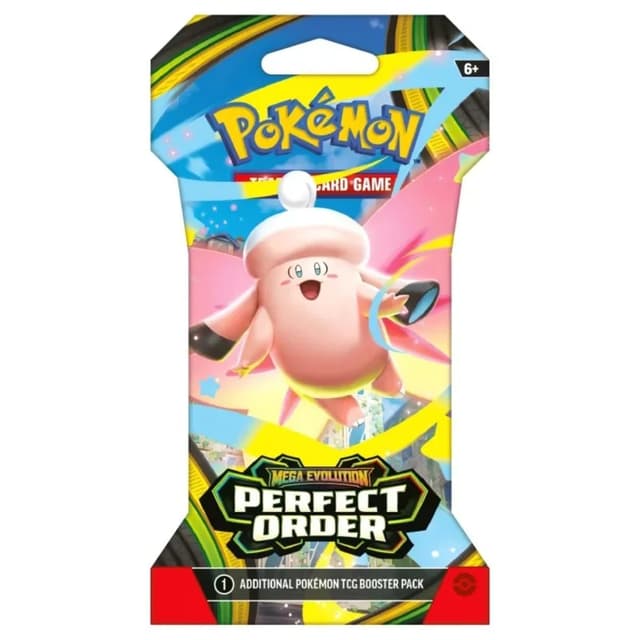 Set carti de joc, Pokemon TCG, Mega Evolution, Perfect Order, Sleeved Booster