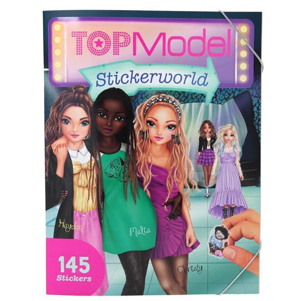 Carte cu autocolante Depesche, TopModel, Stickerworld