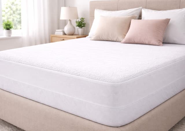 Husa impermeabila saltea 70x140, Somnart, bumbac frotir impermeabila pentru saltea bebelusi si copii