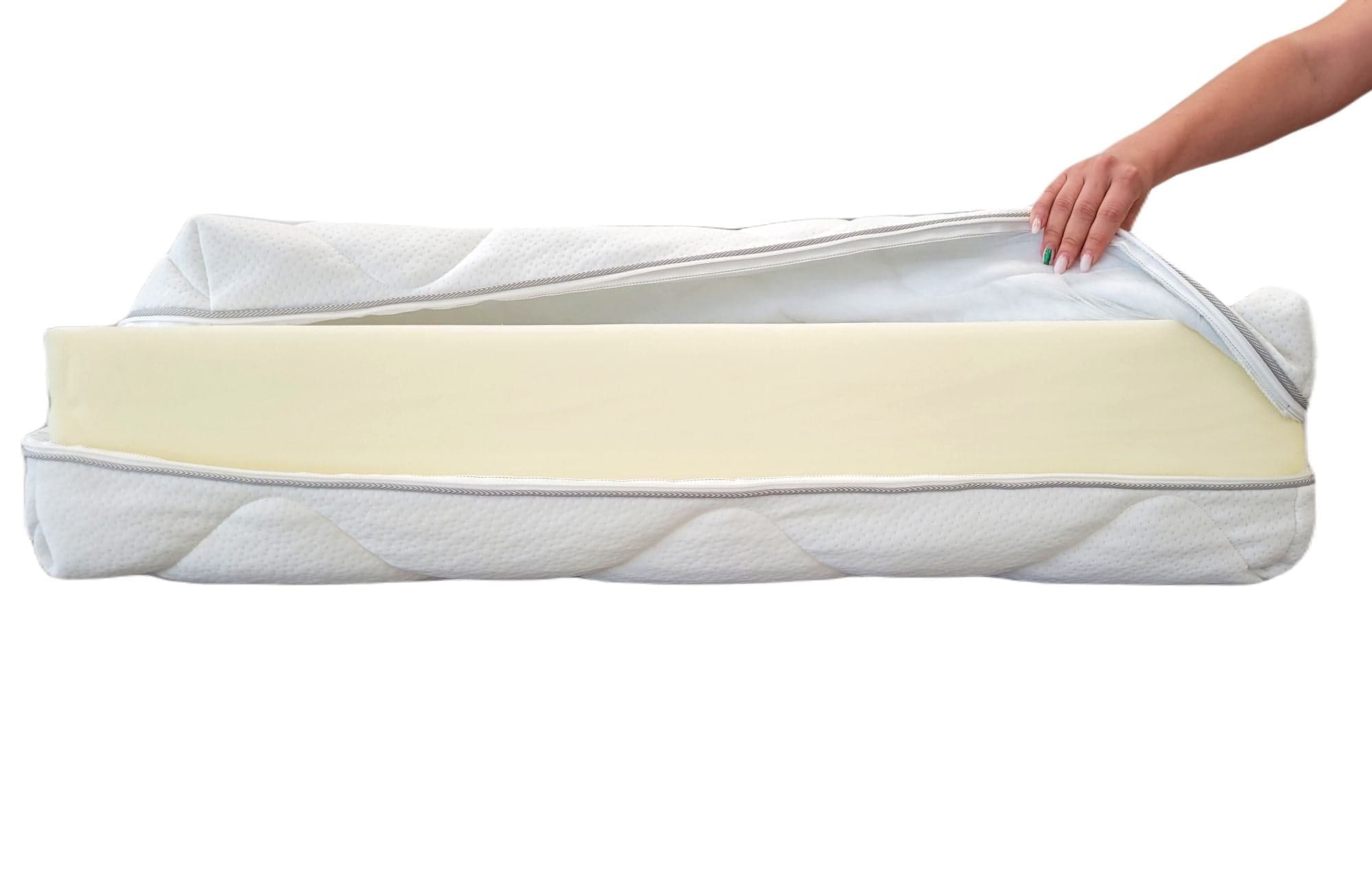 Husa saltea 90x190x18, matlasata, lavabila, detasabila, cu fermoar 4 laturi
