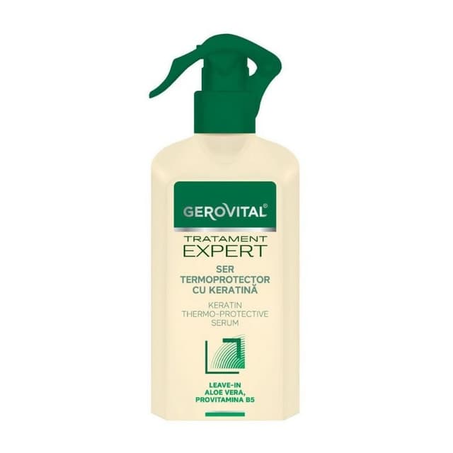 Ser termoprotector cu keratina Tratament Expert, 150 ml, Gerovital