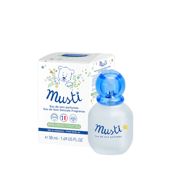 Apa parfumata de ingrijire Musti, 50 ml, Mustela