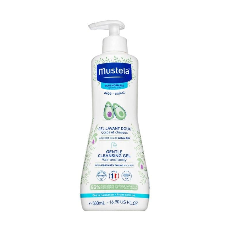 Gel de curatare delicat pentru par si corp, 500ml, Mustela