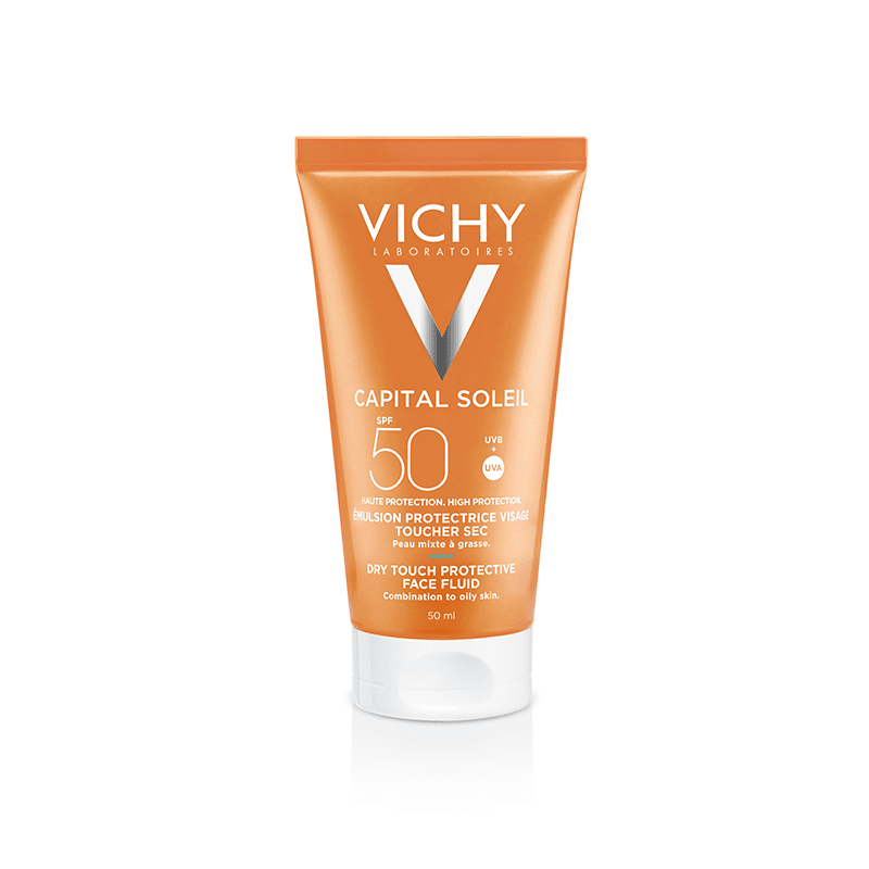Emulsie matifianta cu protectie solara pentru fata SPF 50+, Capital Soleil, 50ml, Vichy