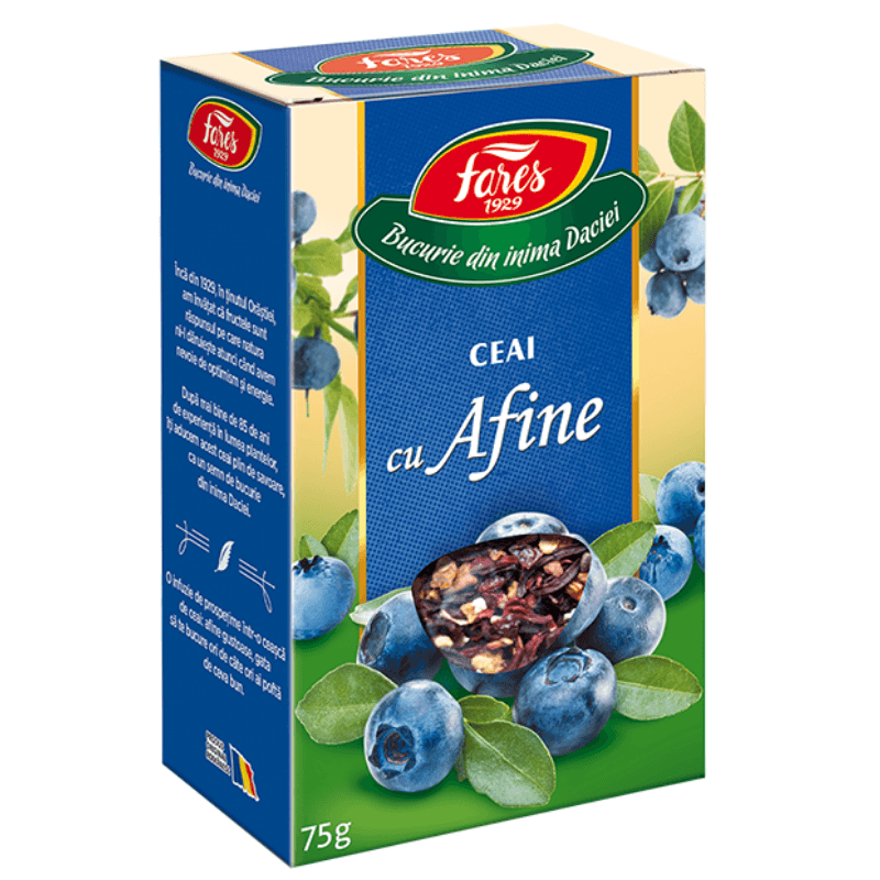 Ceai cu afine, 75 g, Fares