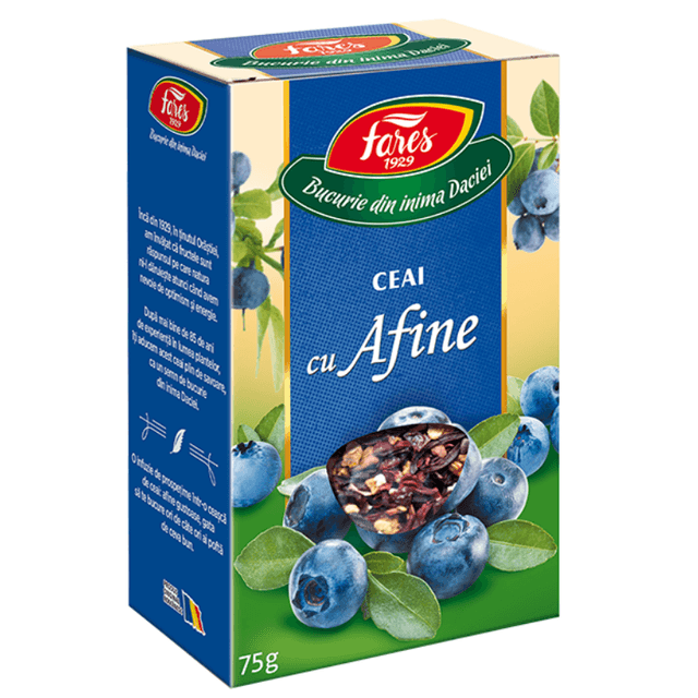 Ceai cu afine, 75 g, Fares