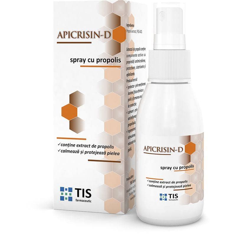 Apicrisin-D x 50 ml spray cu propolis TIS