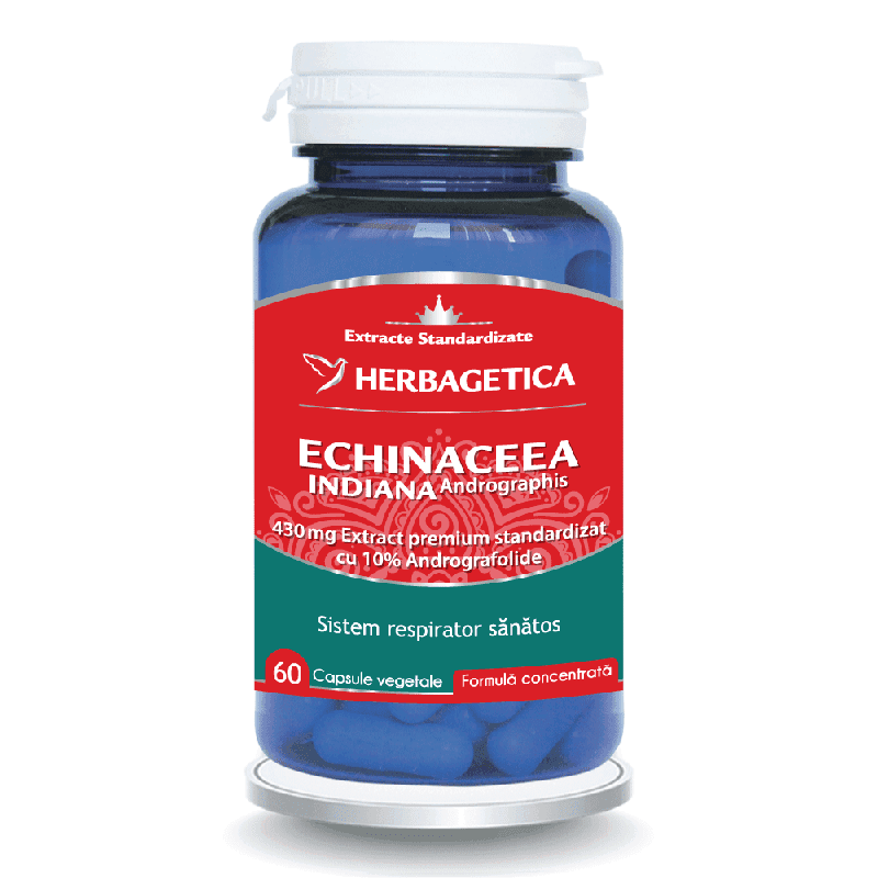 Echinaceea Indiana, 60 capsule, Herbagetica