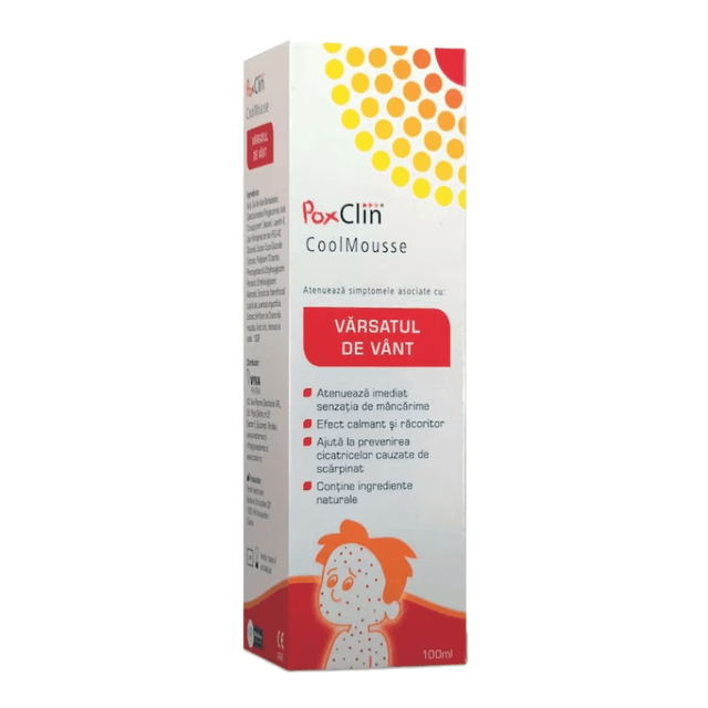 Spuma pentru varsat de vant Poxclin, 100 ml, Viva Pharma