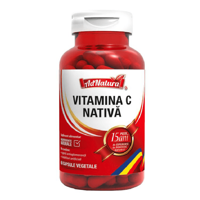 Vitamina C Nativa, 60 capsule, AdNatura