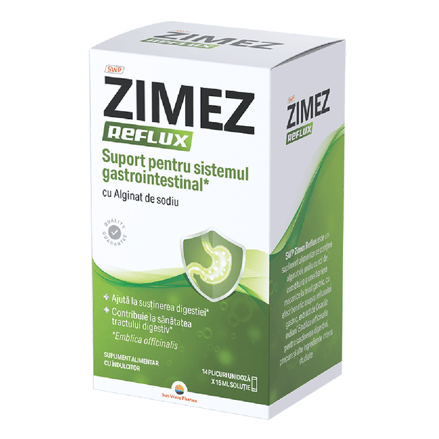 Zimez Reflux, 14 plicuri*15ml, Sun Wave Pharma