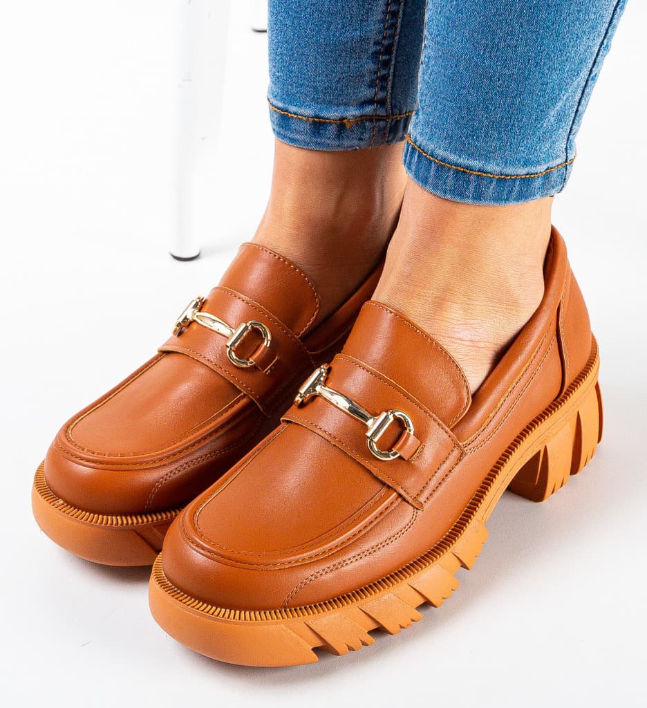 Pantofi casual Kylie Camel