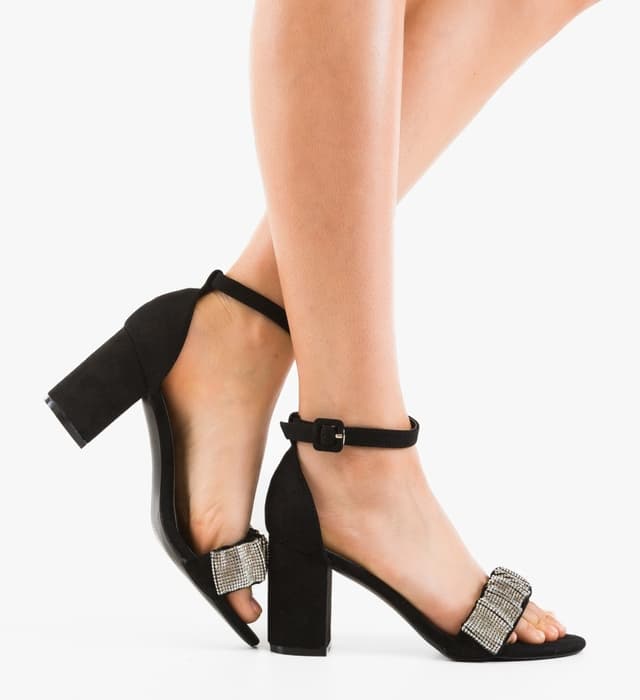 Sandale cu toc Dydysh Negre