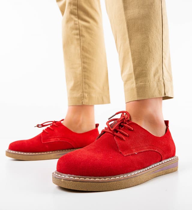 Pantofi Casual Romena Rosii