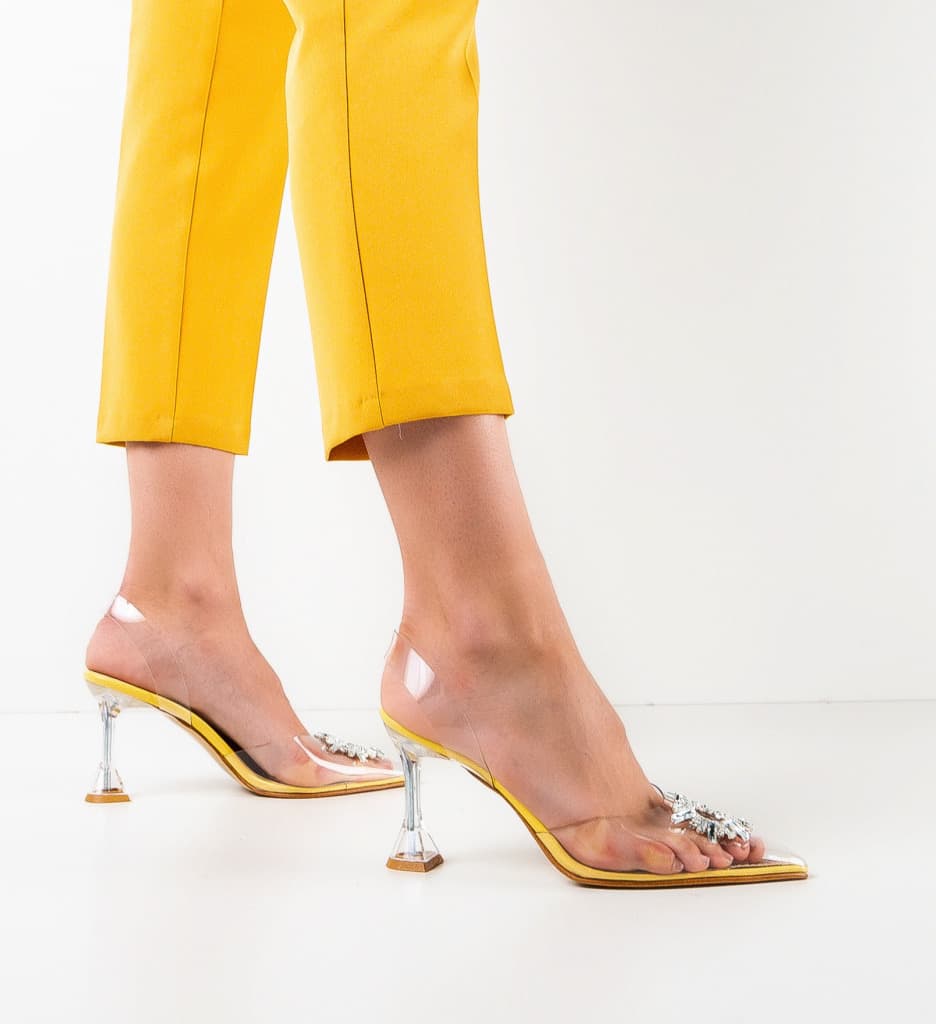Pantofi dama Balkan Galbeni