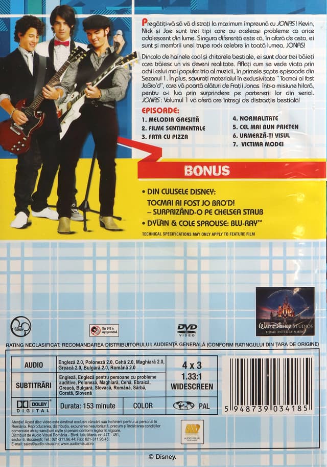 Disney Jonas Sezonul 1 - Volumul 1: Sa nu ne pierdem cu capul / Keep It Real | Paul Hoen, F. Michael Blum