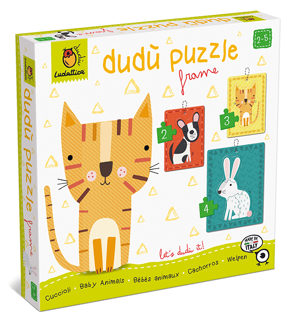 Puzzle educativ - Dudu Puzzle Frame: Animalute de companie | Ludattica