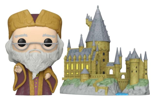 Figurina - Harry Potter - Albus Dumbledore With Hogwarts | Funko