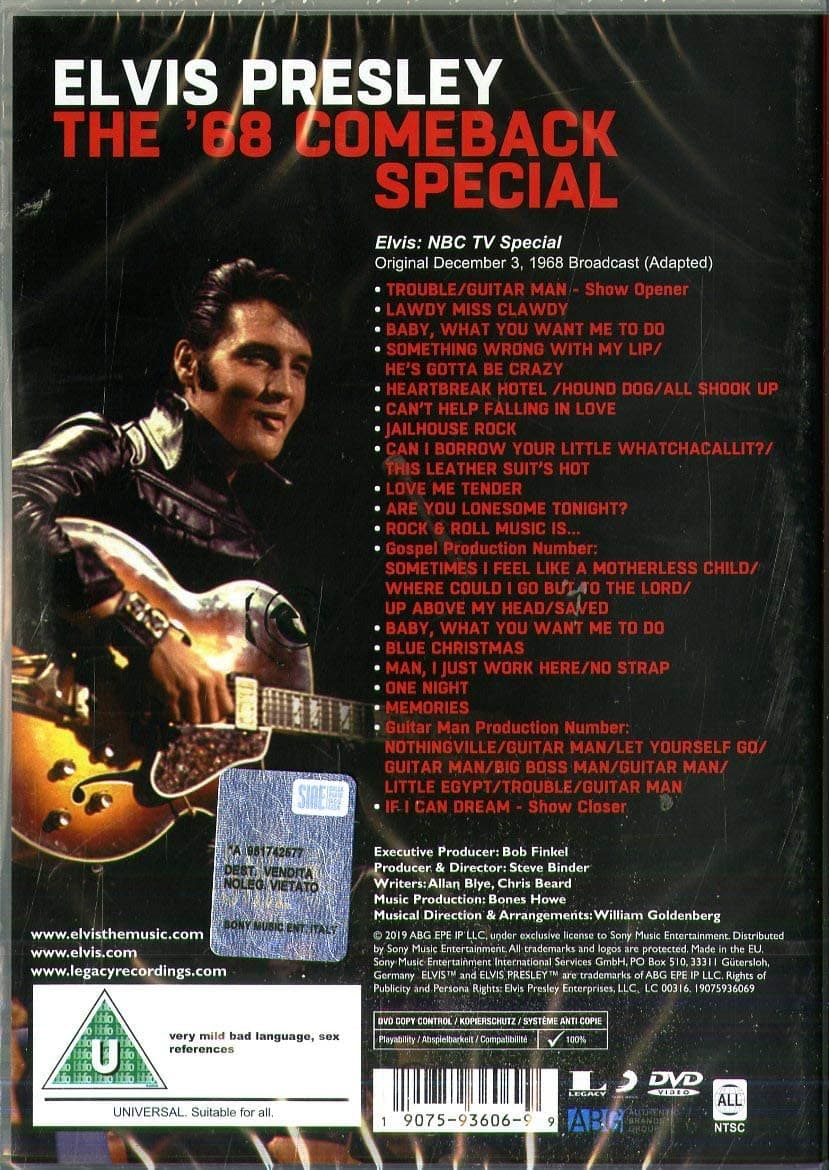 The '68 Comeback Special: 50th Annniversary (DVD) | Elvis Presley