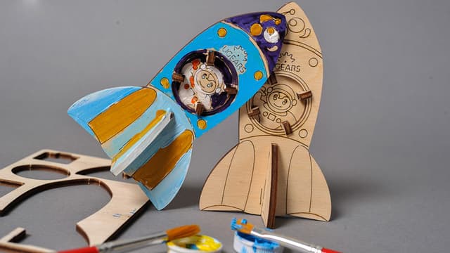 Puzzle 3D - Rocket. Racheta | Ugears